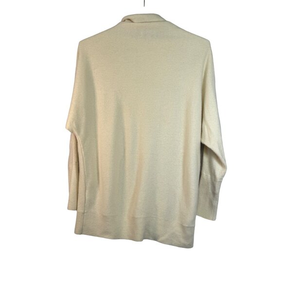 Nordstrom Collection Cream Cashmere Cowl Neck Sweater Women's M - Picture 3 of 5